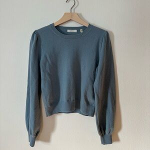 Doen Cashmere Blue Crew Neck Sweater